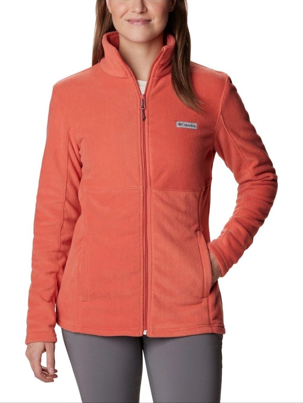 COLUMBIA NWOT Basin Trail III Full Zip Fleece Jacket  - Pink XXL